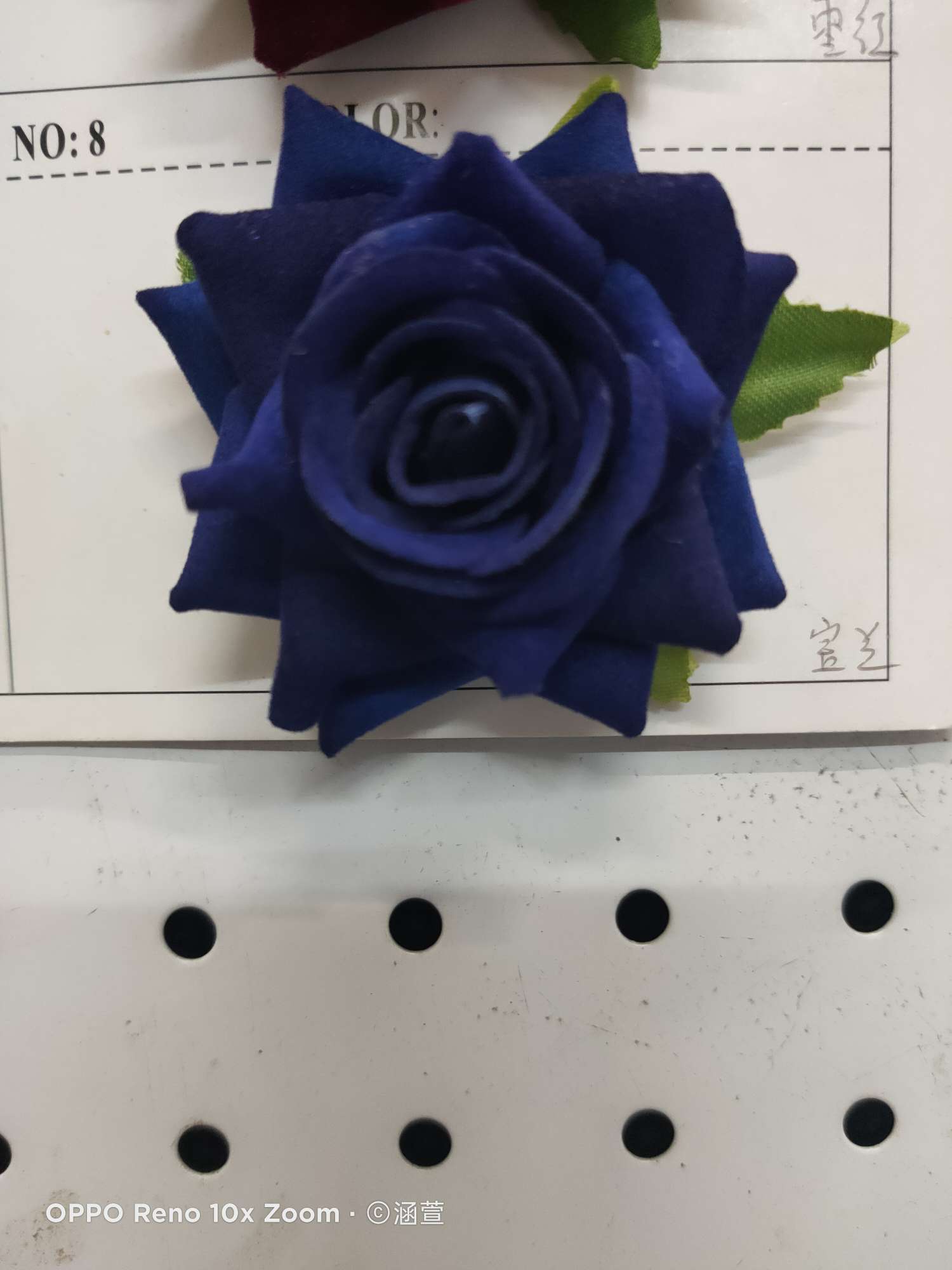 Dummy flowers dummy flowers decorative flannelette rose sapphire blue
