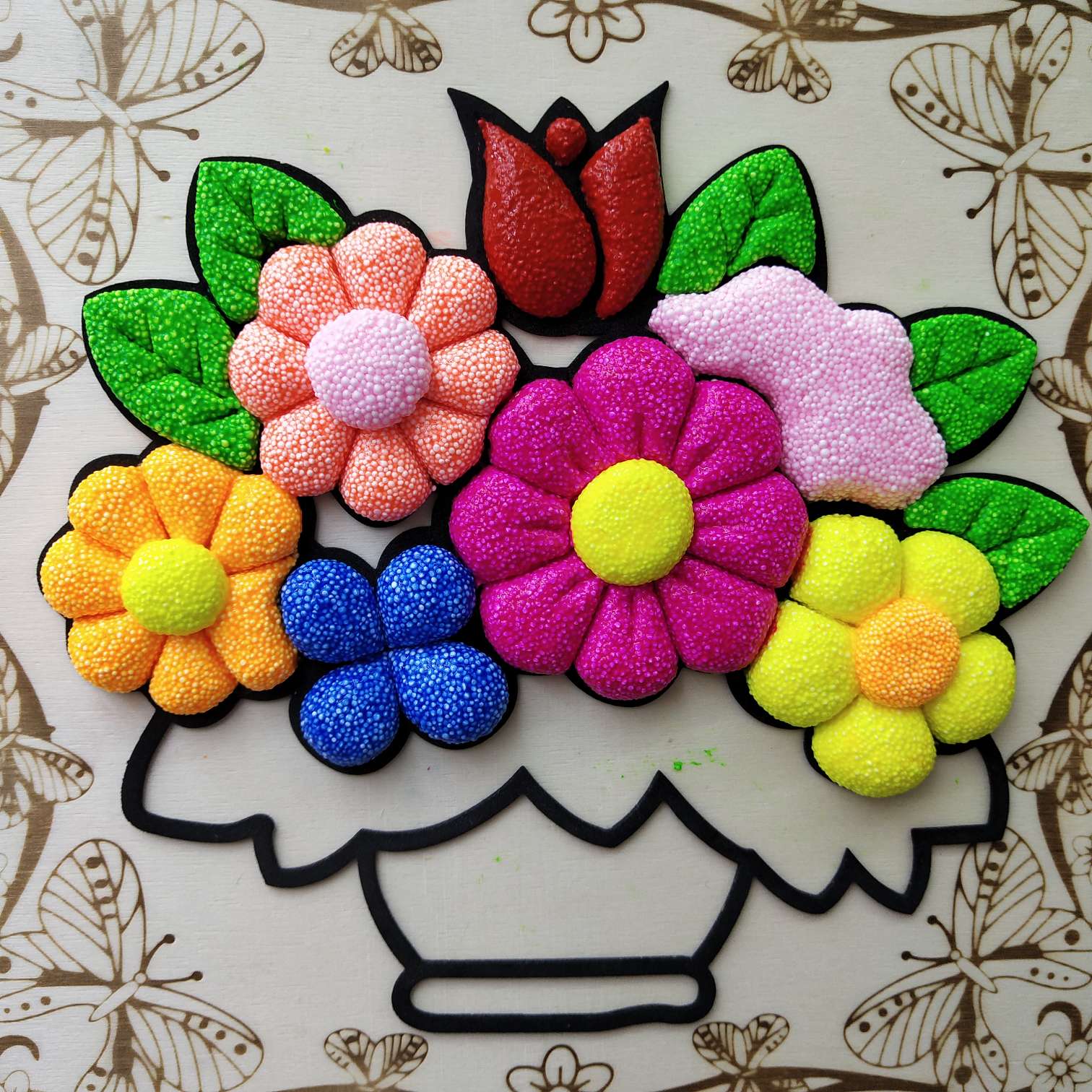 Eco-friendly magic color board snowflake clay painting children's handmade toys undefined
