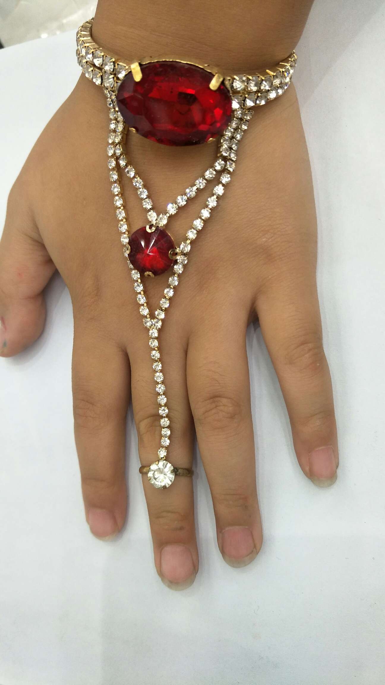 Glass heart bracelet for kids