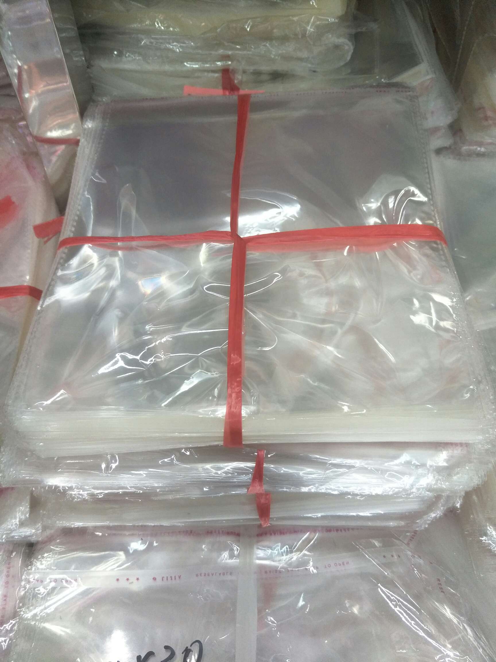 厂家直销 塑料包装袋 20×24 2.5丝 透明opp袋 自粘袋 量大从优 现货一包起 可电话联系产品图