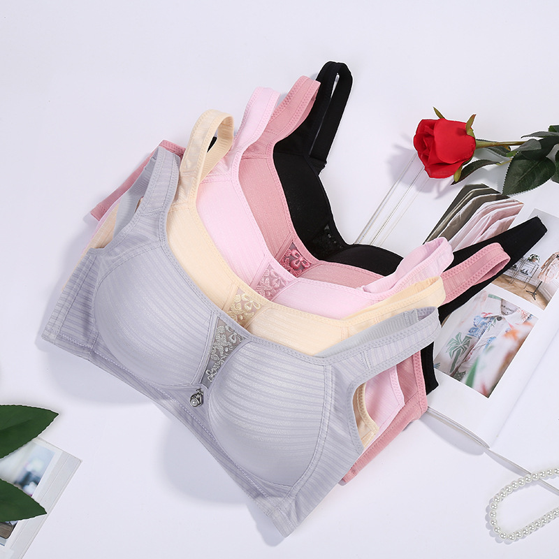 Simple Art Female Youth Without Underwire Underwear Bra Without Underwire Women Simple Underwear Push-Up Underwear