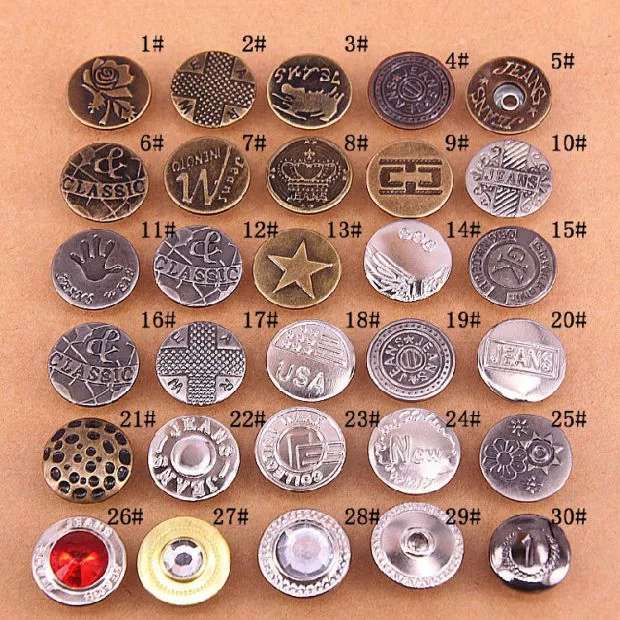 Denim skirts with metal buttons dress buttons jeans buttons dress with copper buttons