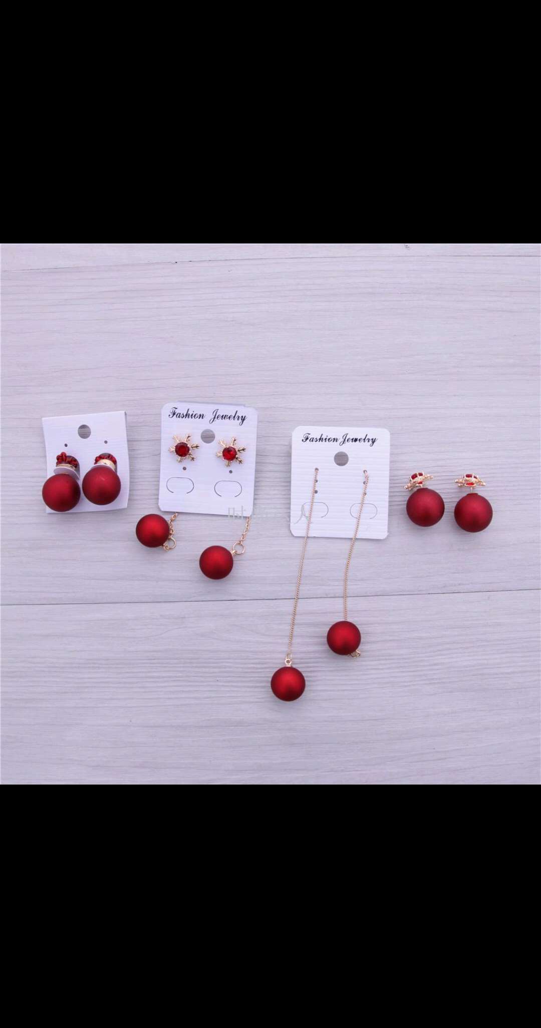 High-quality, exquisite long earrings, ear clips, elegant red pure silver needles plated with real gold, wedding accessories for brides