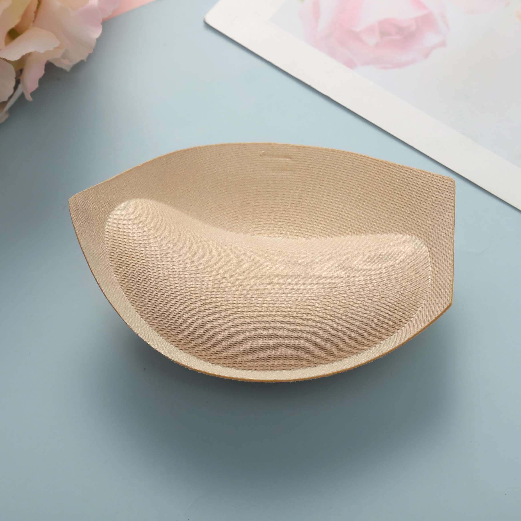 切角按摩海绵罩杯文胸内衣瑜伽服比基尼泳衣晚礼服海绵插片海绵胸垫细节图