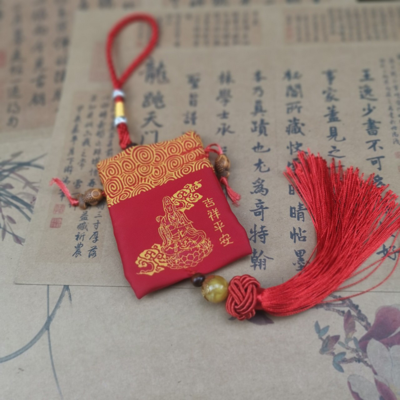端午节粽子香包驱蚊香囊手工香袋带填充随身汽车挂饰空包礼品红色