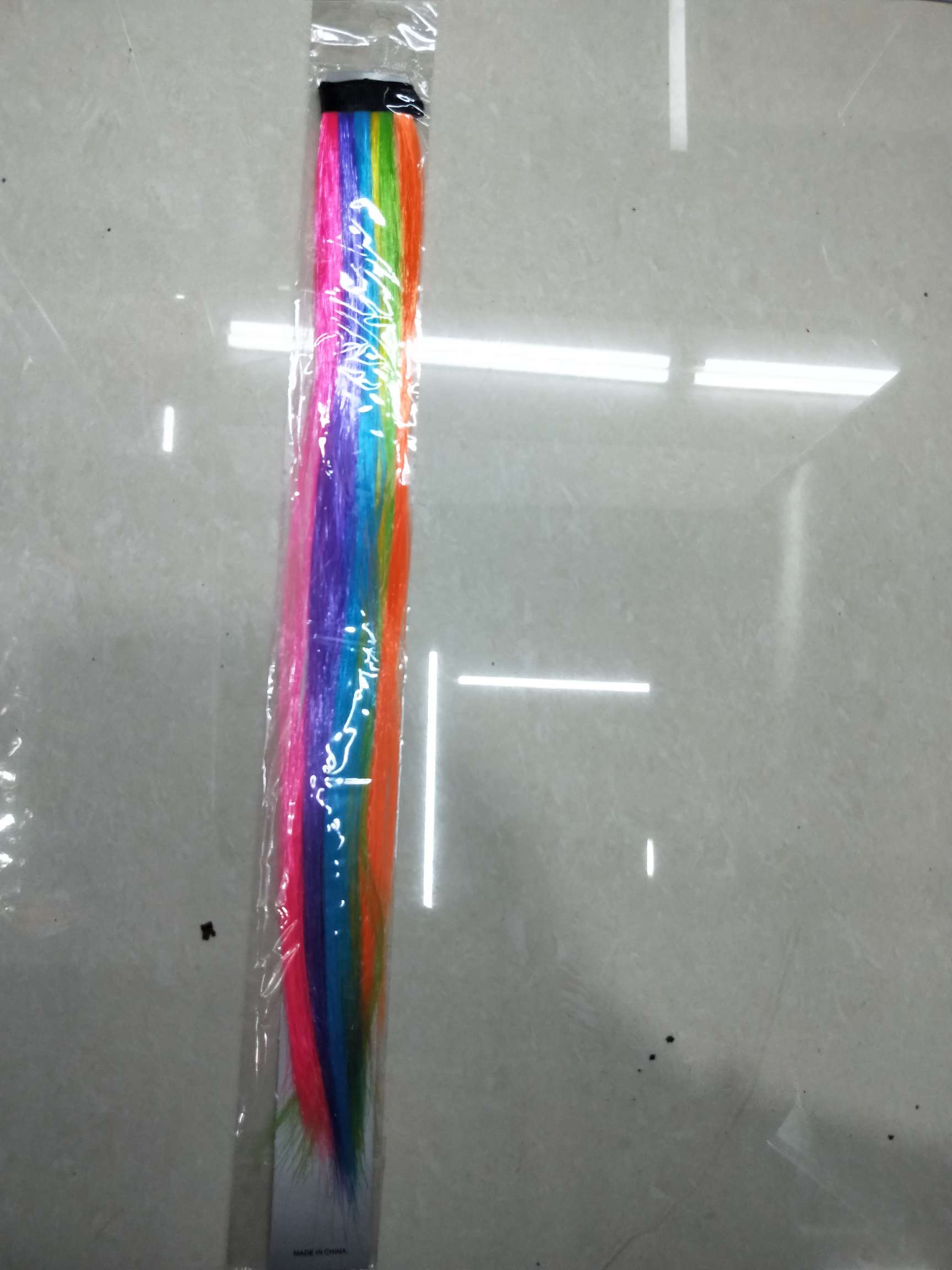 6 color color peluca niños clip de película cabello recto extensiones de cabello invisible no trenzado natural una pieza extensiones de cabello details Picture