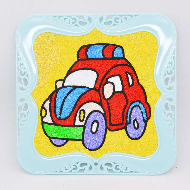 Children's handcrafted snowflake clay painting jade photo frame toys
