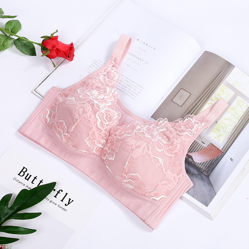 Large Size Bra No Underwire Underwear Bra Big Chest Small Push-Up Bra Adjustment Bra New Wholesale details Picture