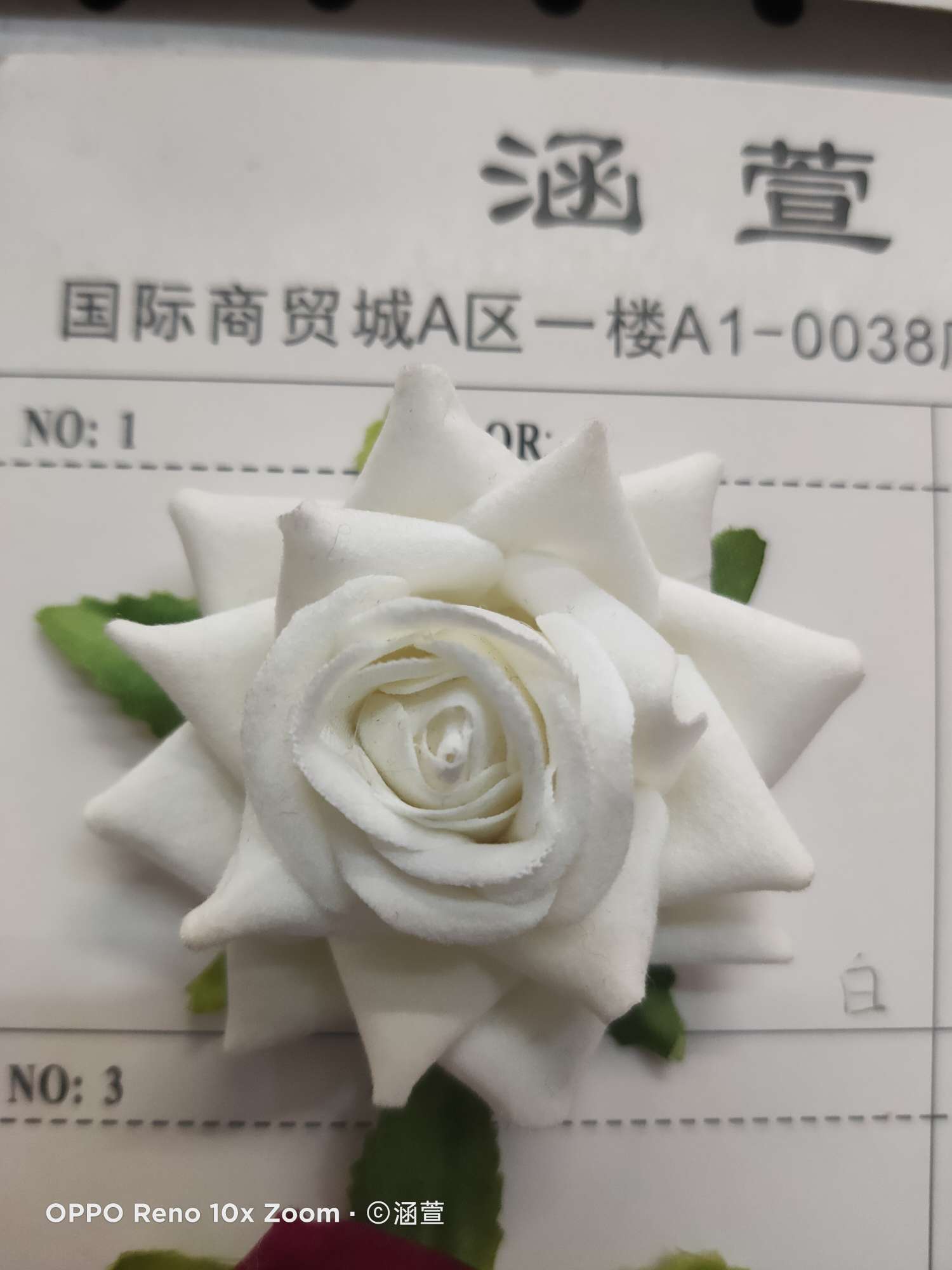 Dummy flowers dummy flowers decorative flannelette rose white