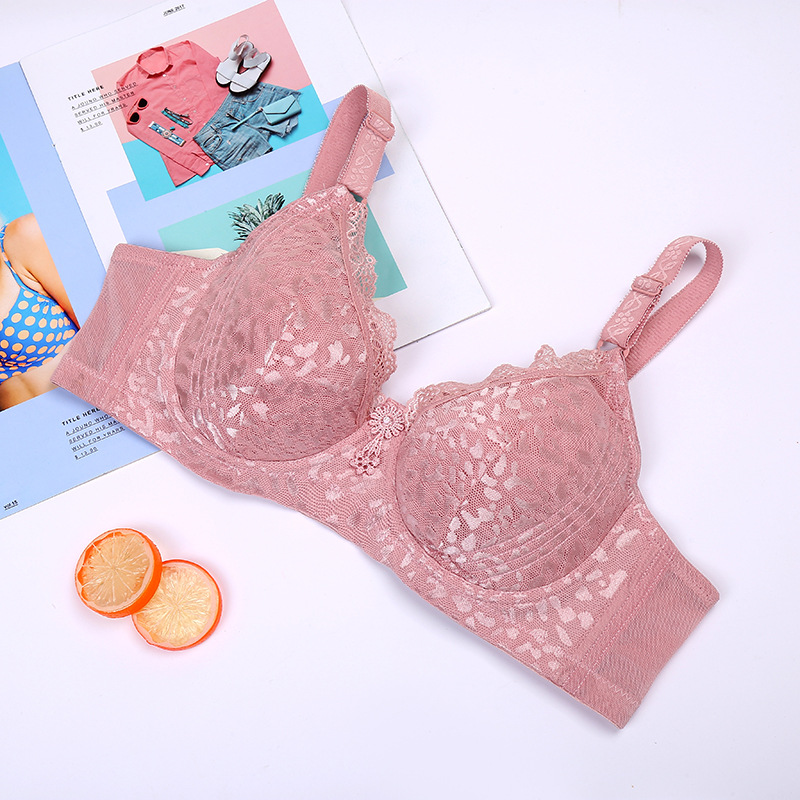 Bra Women's Thin Underwire Underwear Comfortable And Breathable Summer Bra Wholesale Lace Push-Up Bra Item Picture
