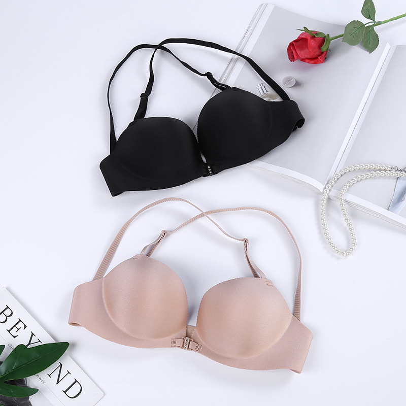 Women's Small Fresh Bra No Underwire No Trace Comfortable Adjustable Shoulder Strap Manufacturer's Bra Cross Back