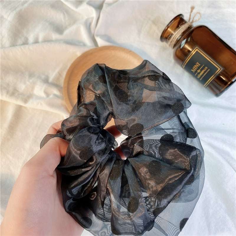 Large intestine hair circle simple fairy fan hair circle small fresh hair tie hair tie hair string ball head tie hair band thumbnail