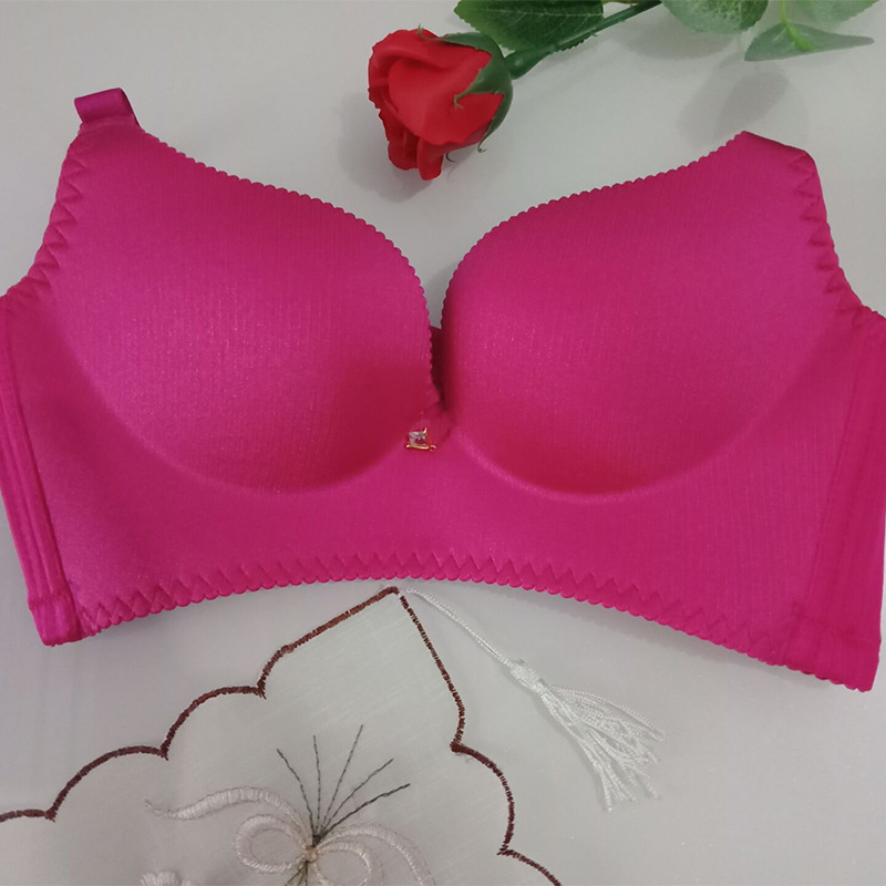 Factory Direct Sales Of New Underwear Bra Traceless Adjustment Women's Solid Color Bra Yiwu Wholesale Specification drawing