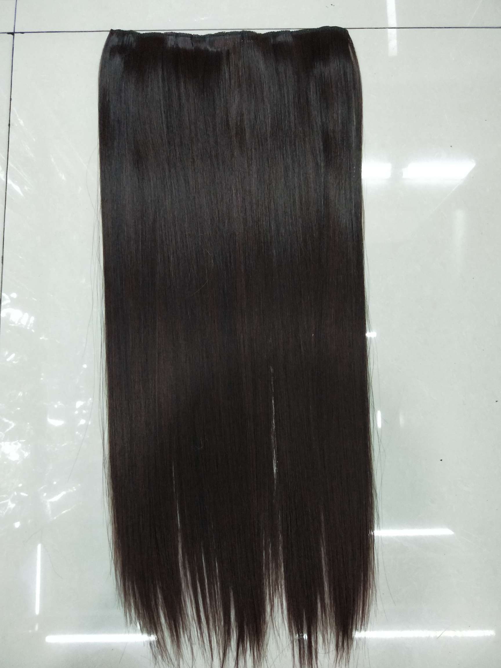 High temperature silk wig 5 clip hair extensions straight hair popular