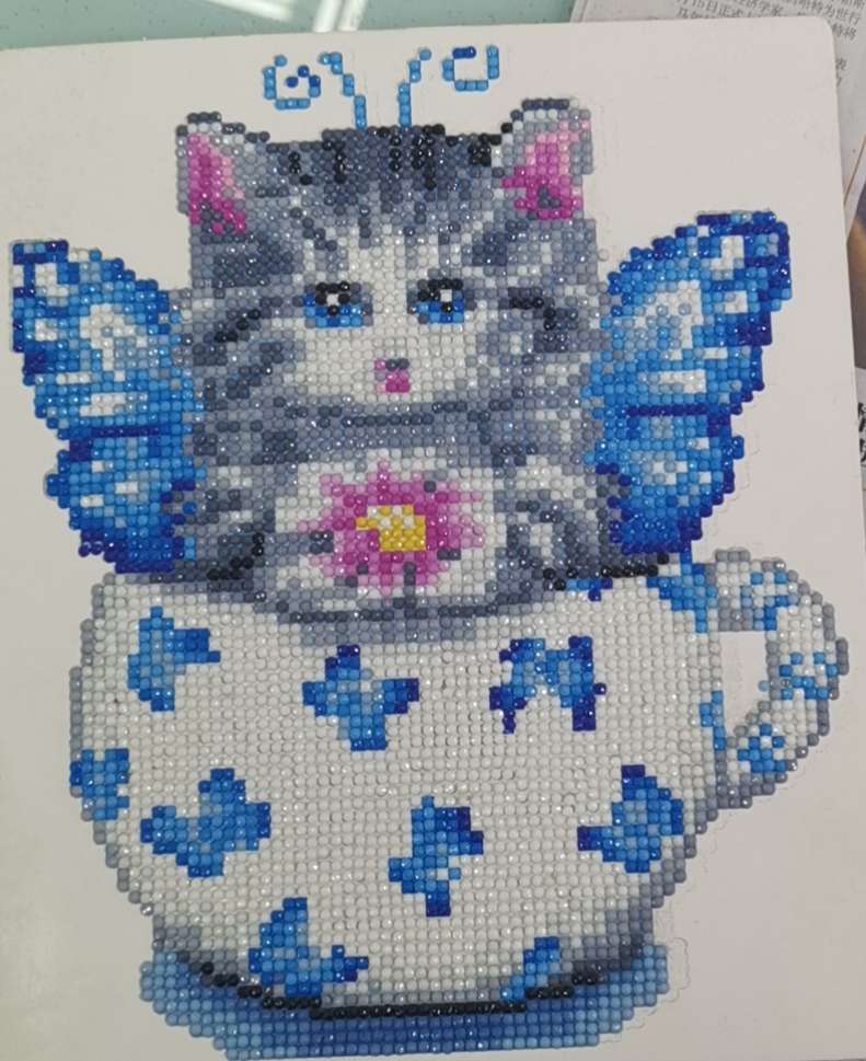 21*25厘米点点钻石画，纸质钻石画产品图