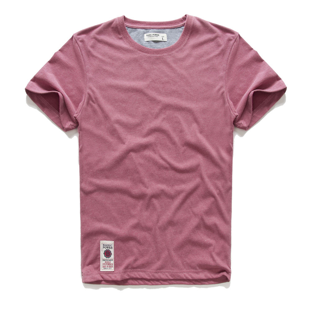 High-end, fashionable, pure cotton, trendy and versatile men's T-shirt, slimming and quick-drying bestseller