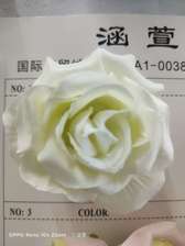 仿真花仿真花朵鲜花花朵假花摆件装饰新玫瑰奶白