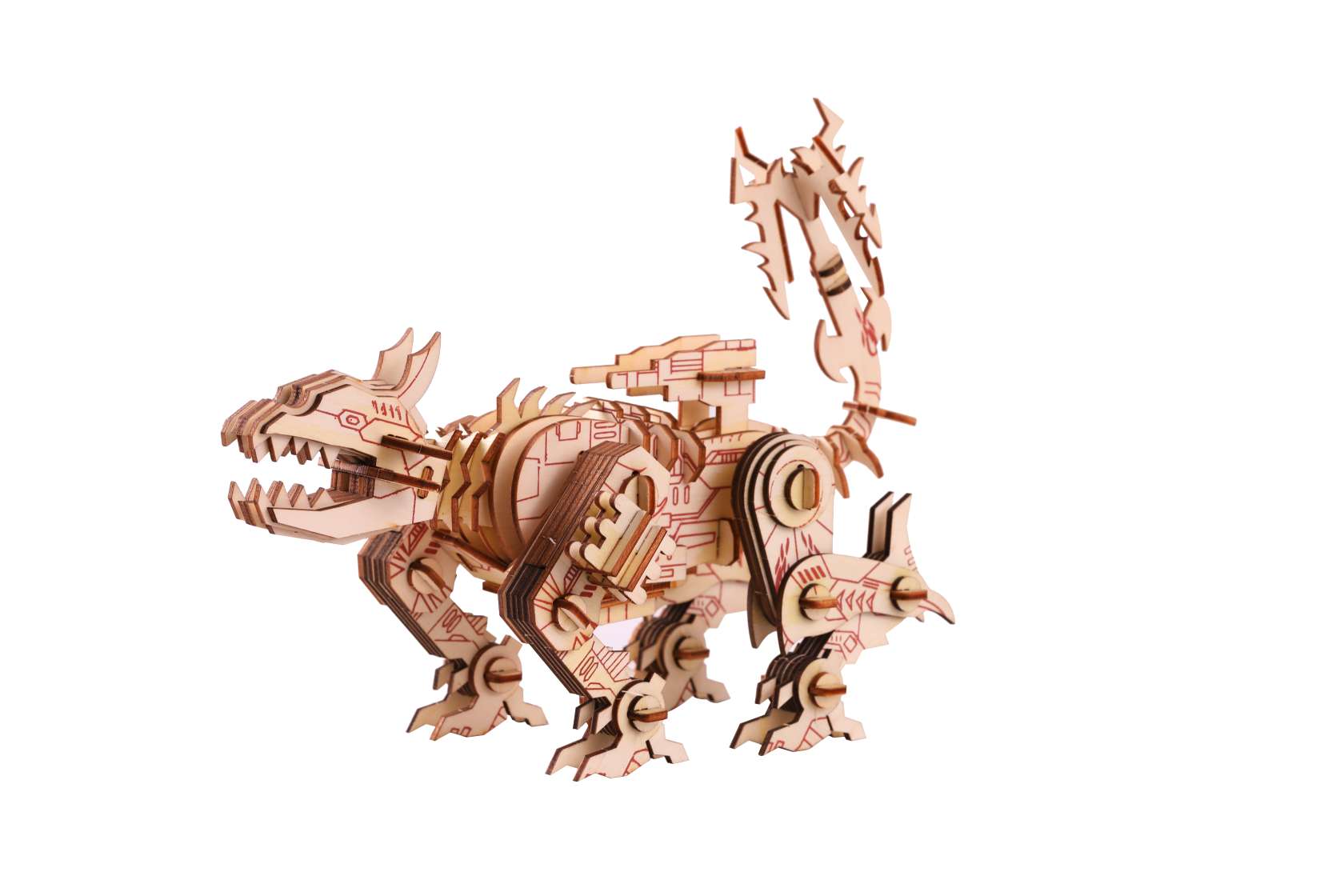 Puzzle toy robot dog model