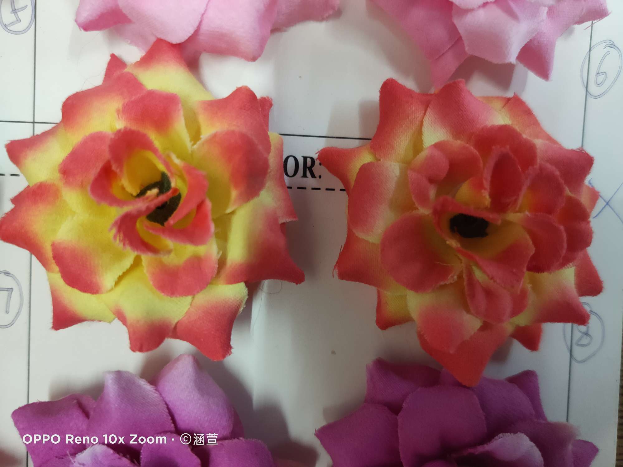 Imitation flowers imitation flowers fake flowers decorative cloth phoenix tails rose sunset red thumbnail