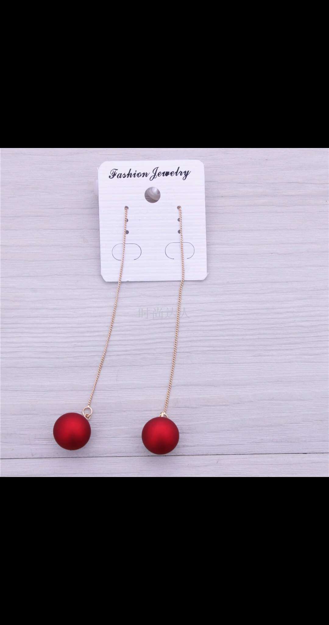 High-quality, exquisite long earrings, ear clips, elegant red pure silver needles plated with real gold, wedding accessories for brides undefined