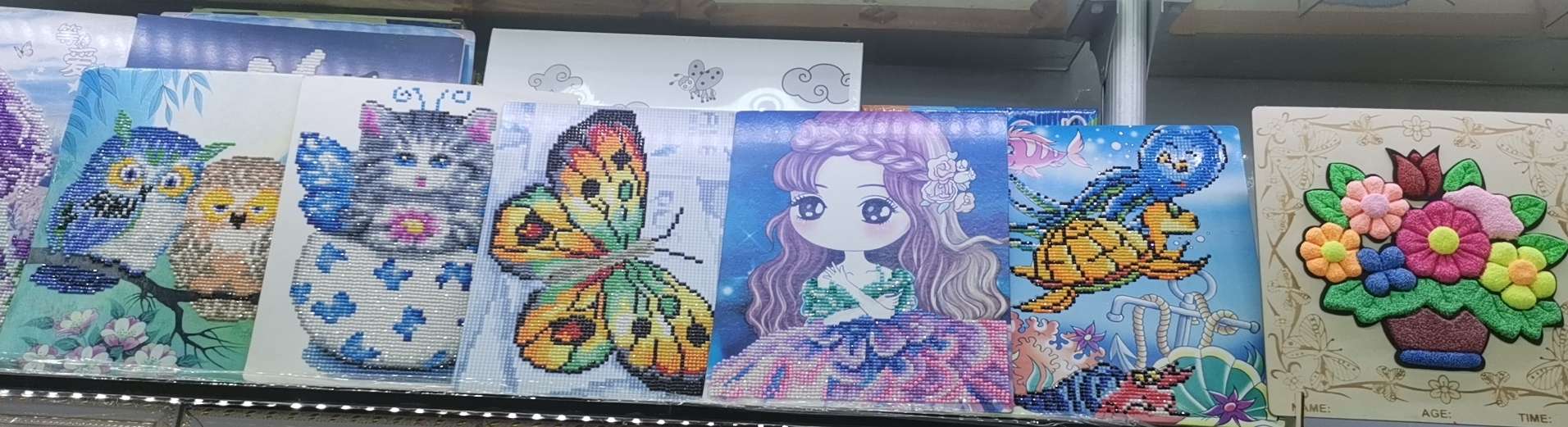 21*25厘米点点钻石画，纸质钻石画详情图7