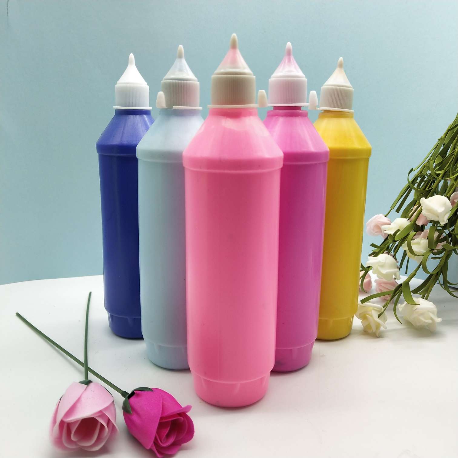 Large bottle ceramic white body color painting paint acrylic multi-color paint Specification image