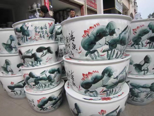 Jingdezhen ceramic aquarium pot details Picture