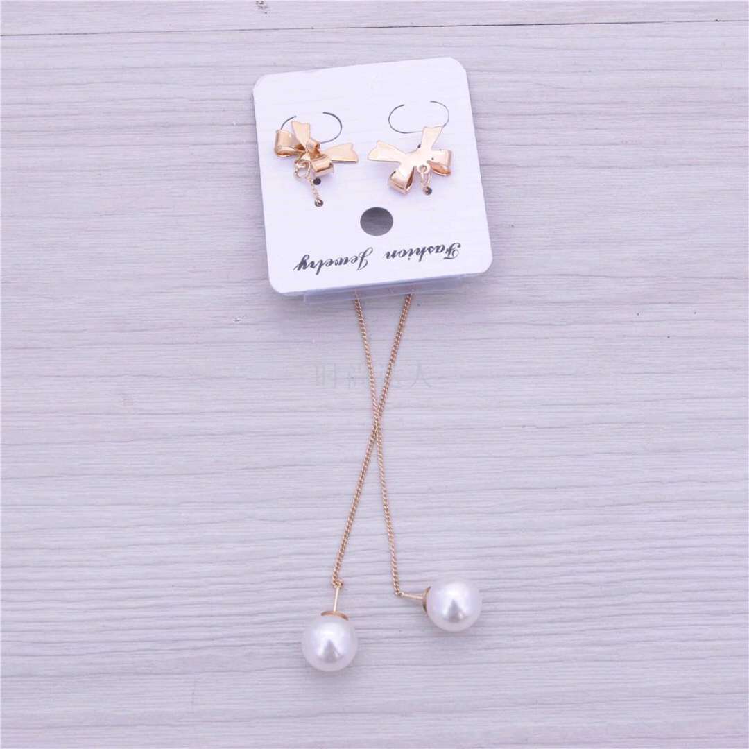 Pearl earrings, Chanel style earrings, new women's trendy style, Korean high-end style earrings, niche details Picture