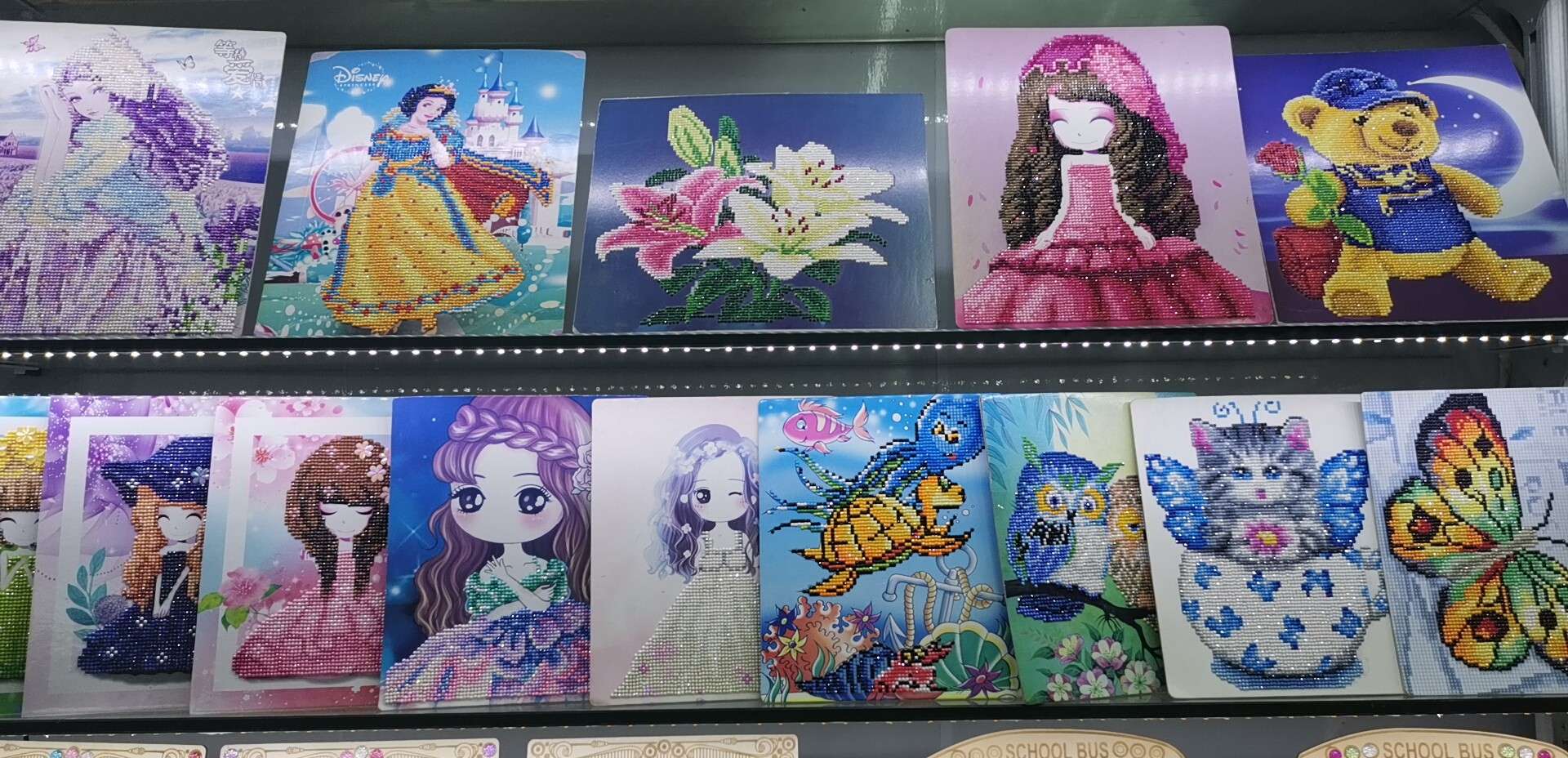 21*25厘米点点钻石画，纸质钻石画详情图9