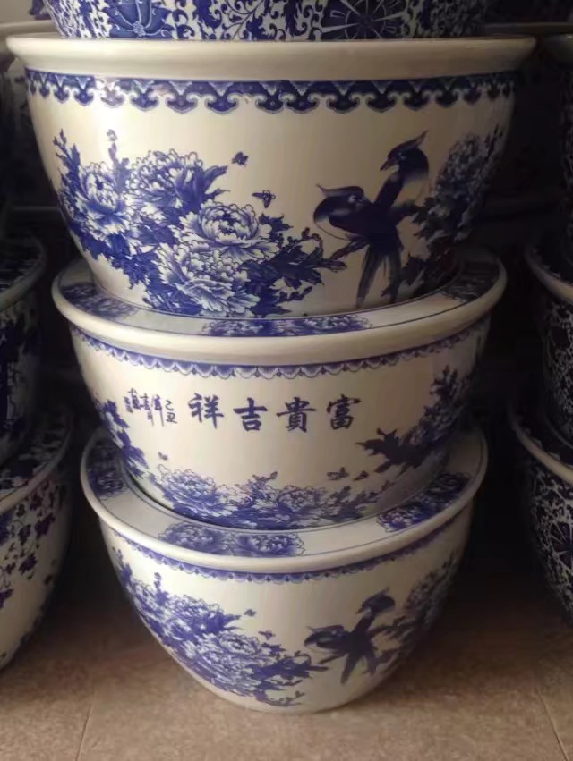 Jingdezhen ceramic aquarium pot Specification drawing