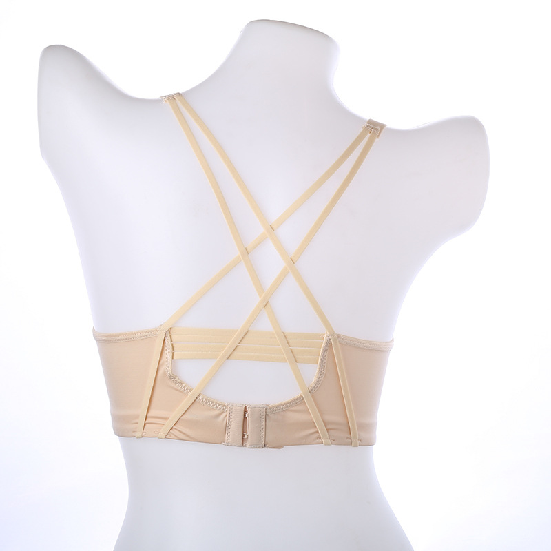 Women's Back Bra Underwear Smooth Breast Cross Strap Young Ladies Spot Women's Bra Manufacturers Item Picture