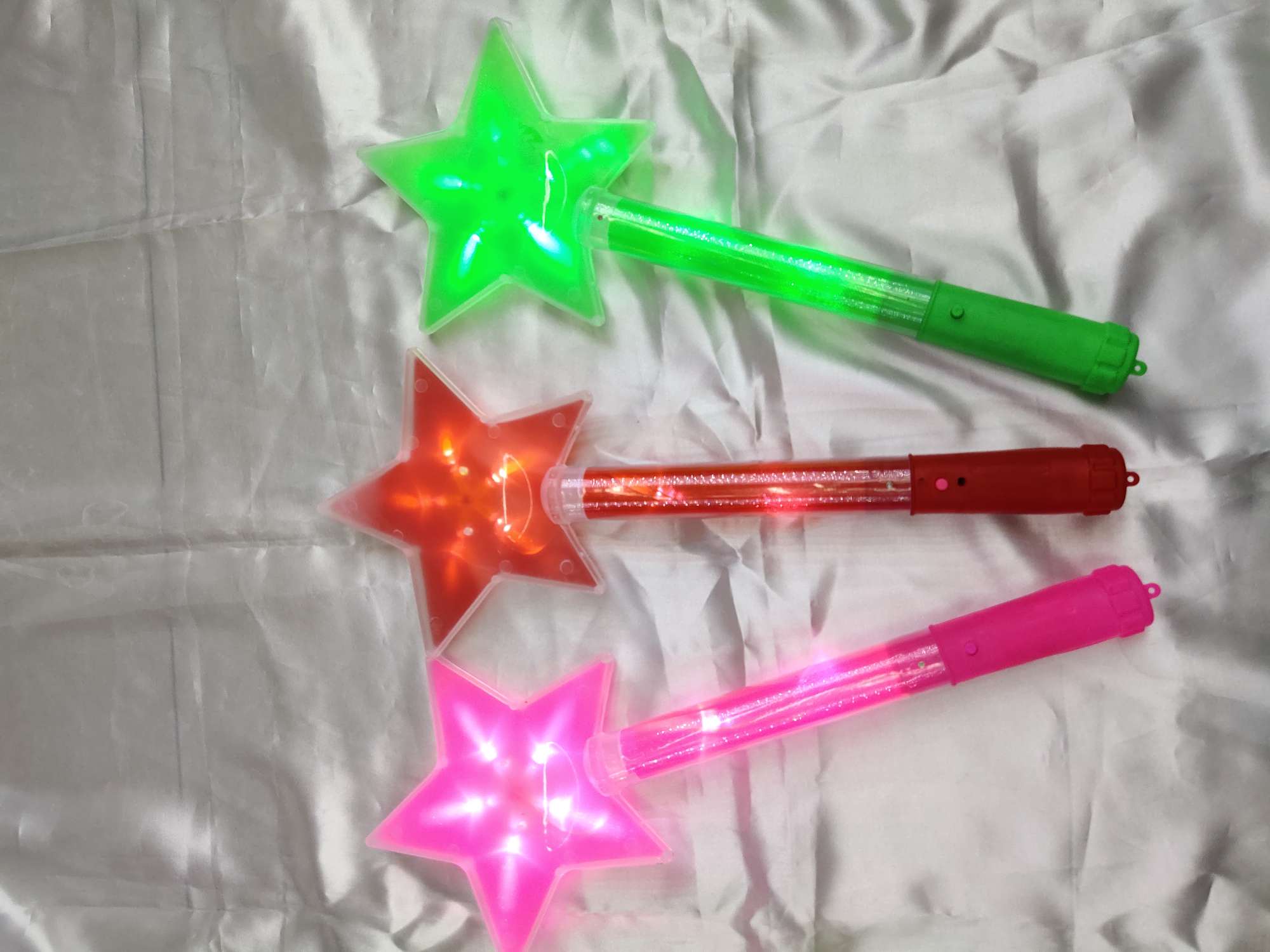 闪光五角星发光玩具仙女棒塑料玩具批发