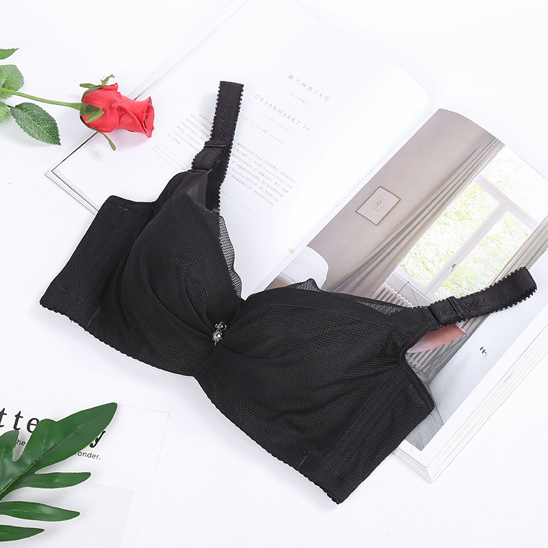 New Large Size Bra Soft Underwire Adjustment Underwear Bra Small Breathable Bra Sleep Underwear Manufacturers Wholesale undefined