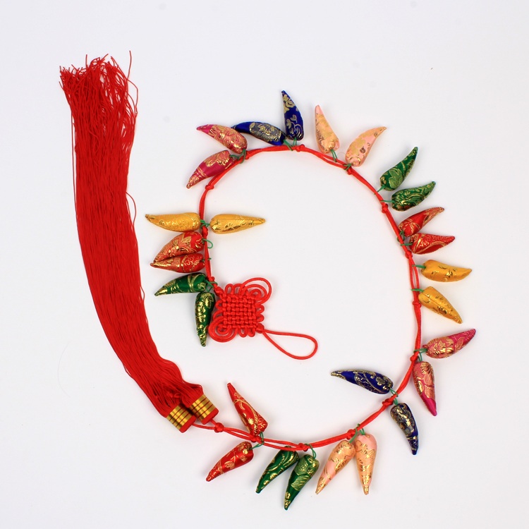 Jiangnan knot art in the gold pepper 28 Spring Festival wedding celebration household ornaments pendant thumbnail