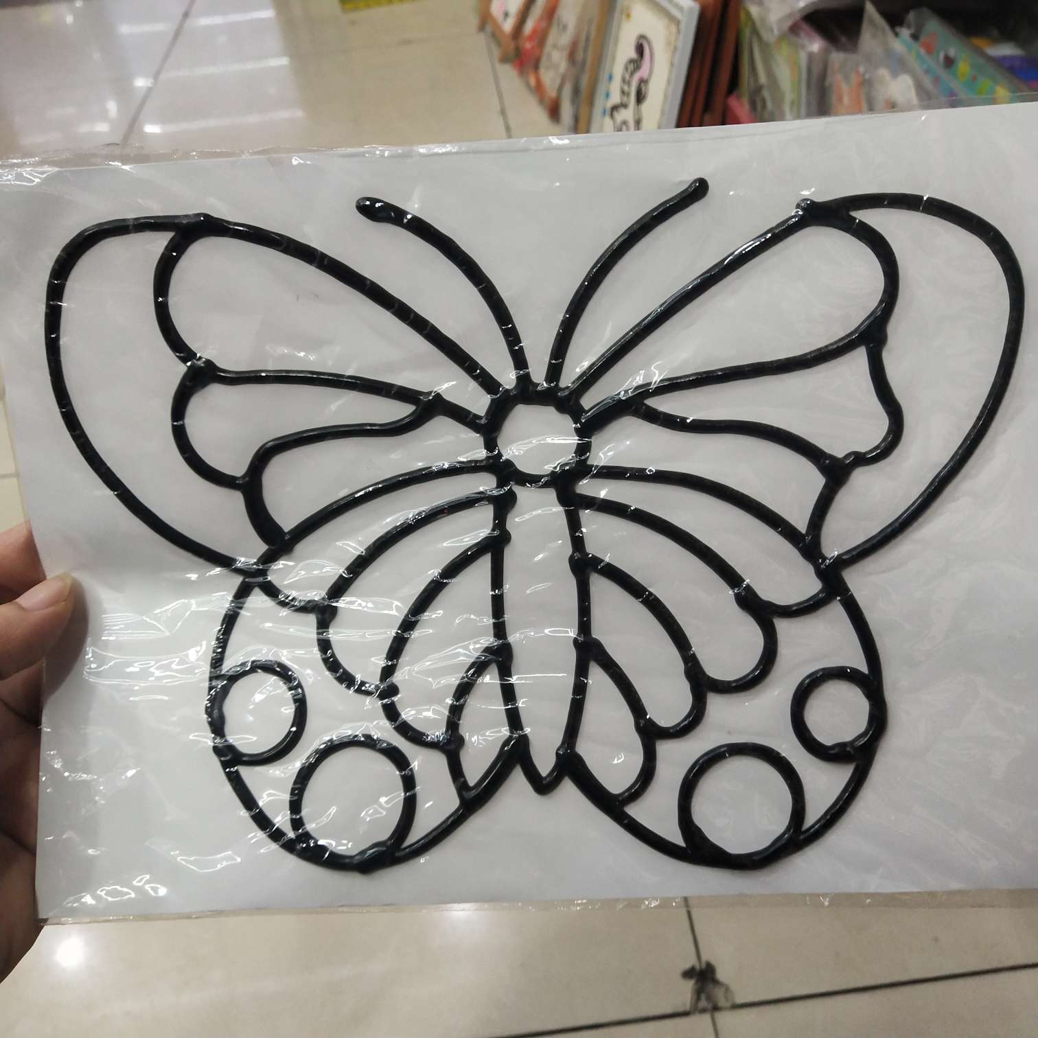 16k black-edged glue painting undefined