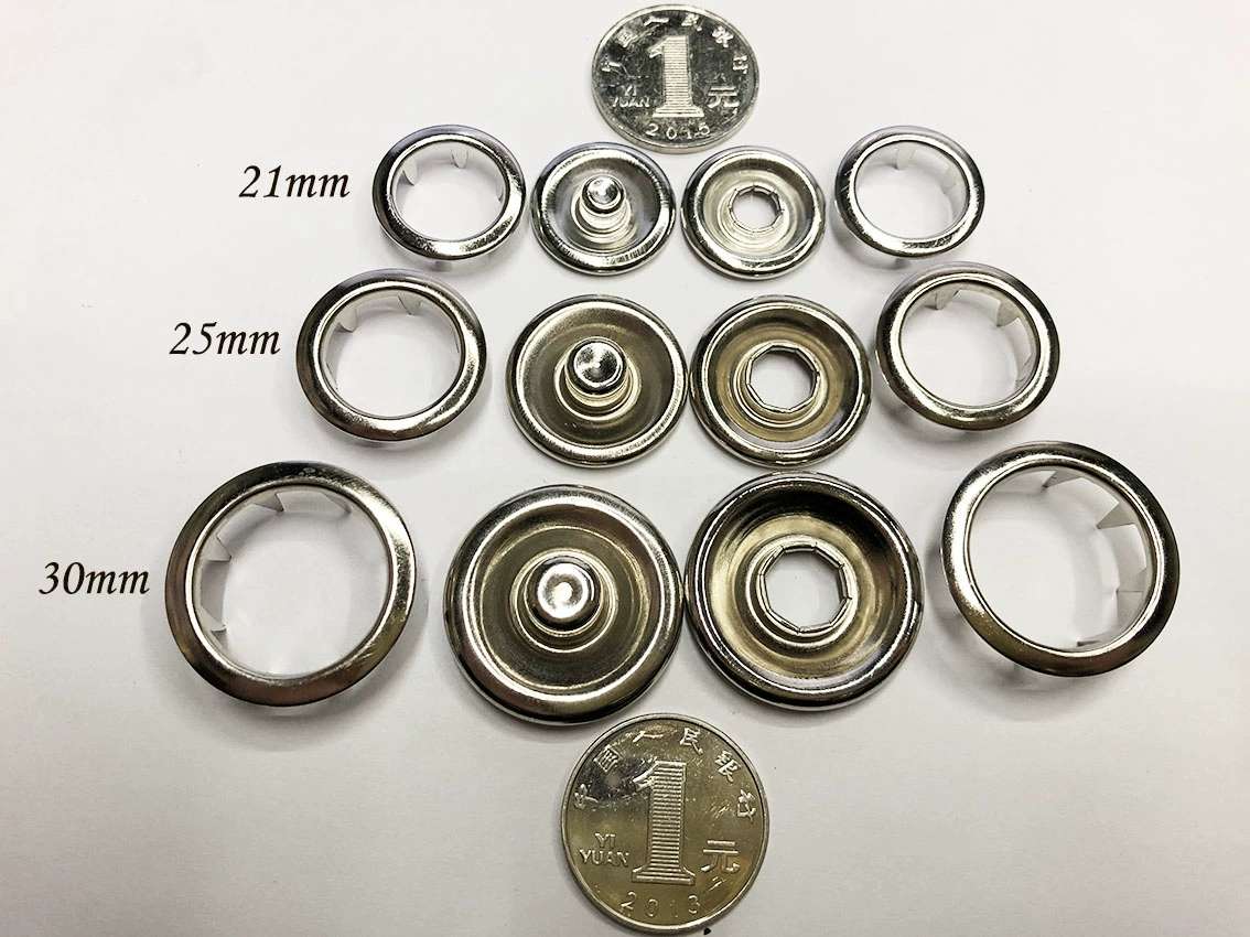 9.5mm 11mm 15mm 17mm 21mm高品质五爪扣宝宝儿童衣服按扣纽扣产品图