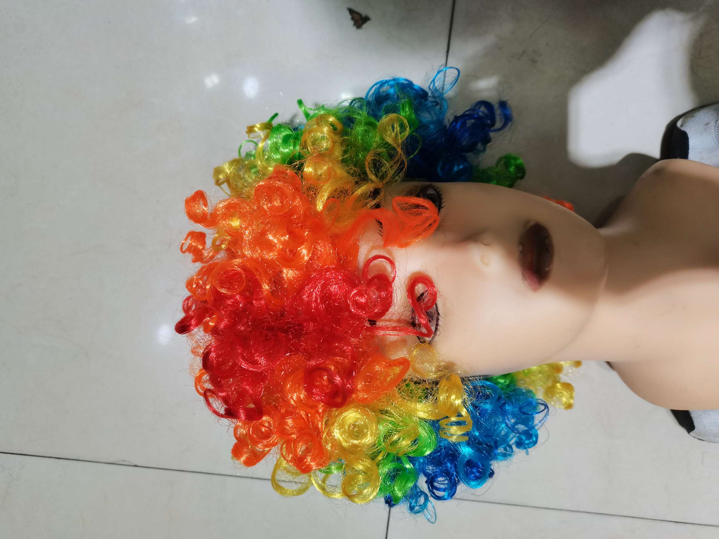 Humanhair Human Wig Set Children's Wig Long Straight Hair Human Hair Quality Feel Realistic Easily Change Hairstyle New Market