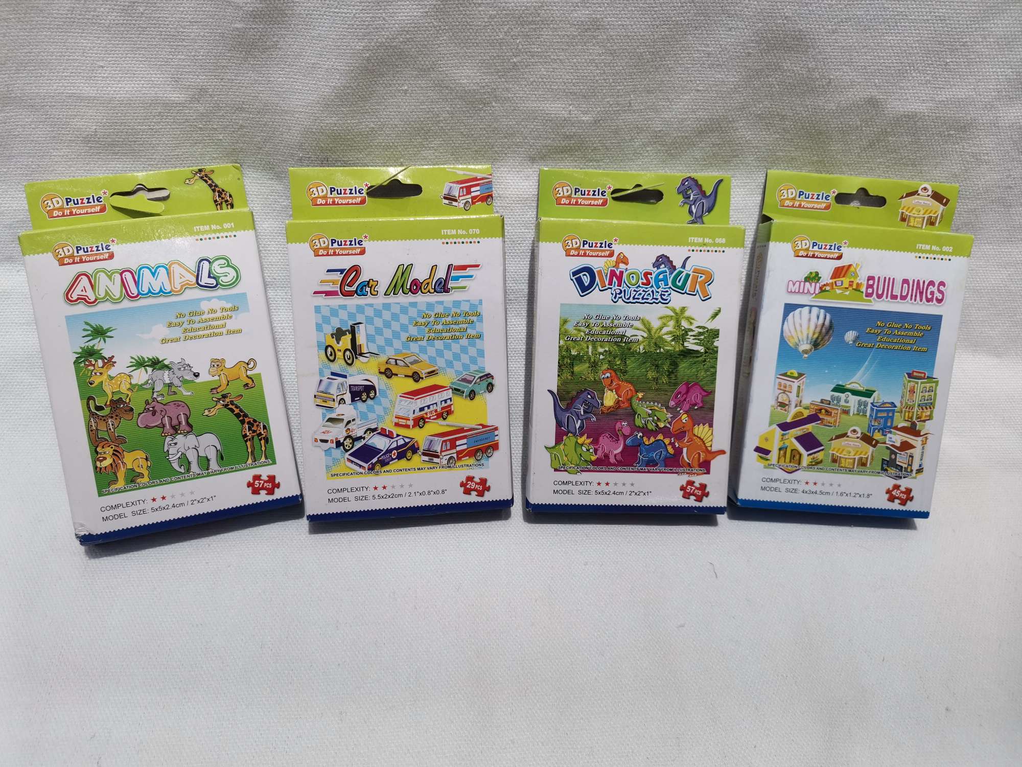 DIY儿童益智拼图模型玩具飞机恐龙小屋模型促销品赠品礼品详情图10