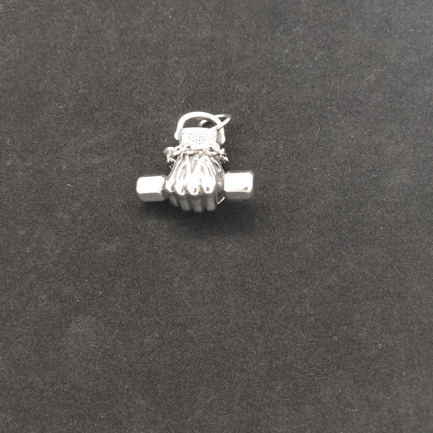 Square Pearl With Stainless Steel Pendant Necklace details Picture