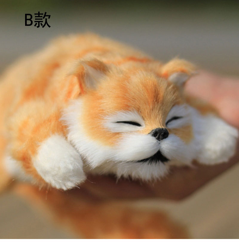 电动毛绒仿真猫 打滚大笑猫 打滚猫 声控加菲猫现货夜市地摊 热销细节图