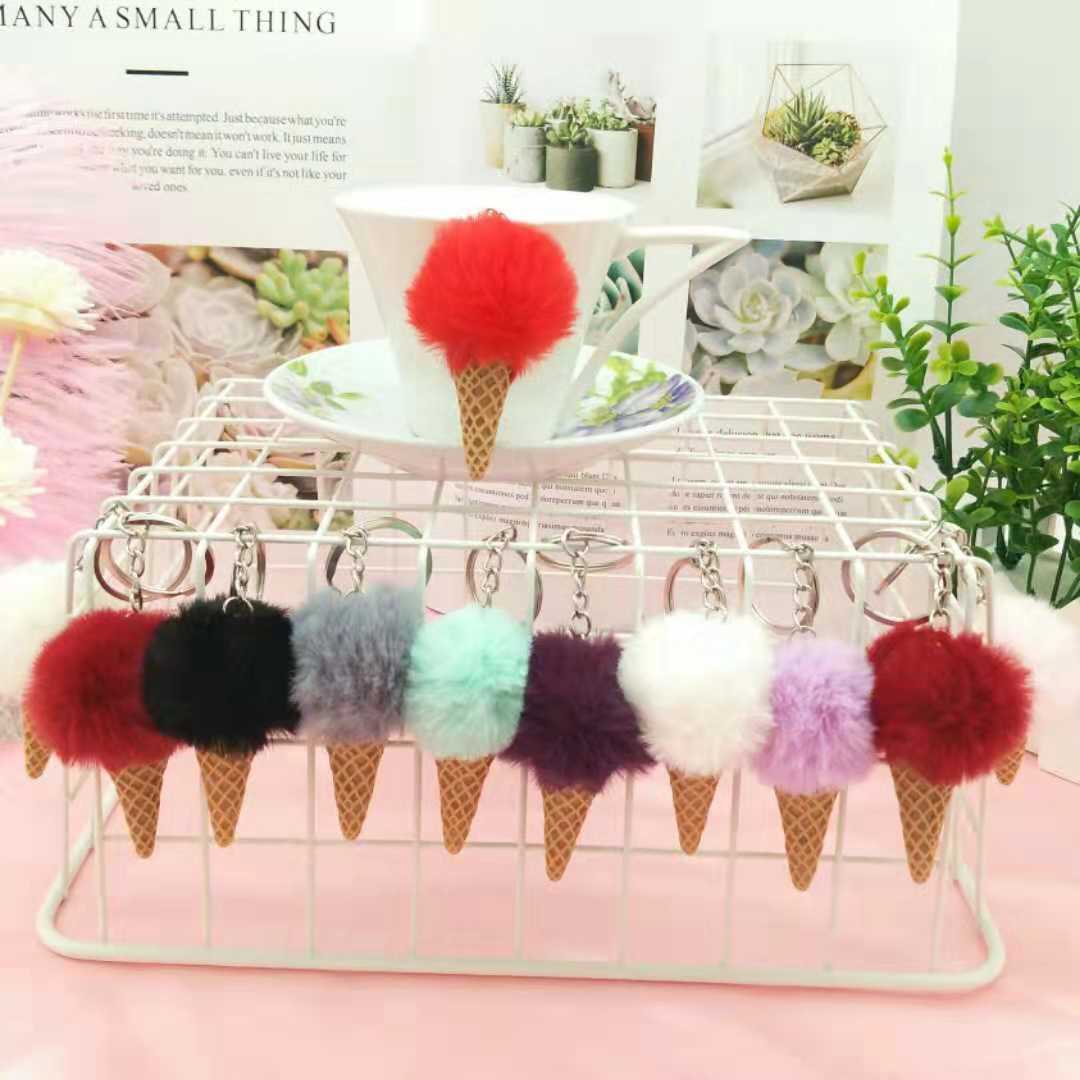 爆款仿真迷你冰淇淋挂件，包包挂件，钥匙扣，厂家直销