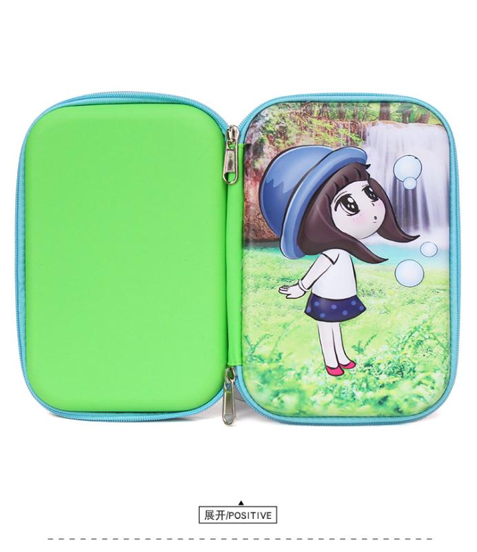 Factory Direct Sales Large Capacity Eva Bubble Girl 👧 Pencil Case Children's Pencil Case Primary School Students Pencil Case Multi-Functional Creative Stationery Pen Case undefined