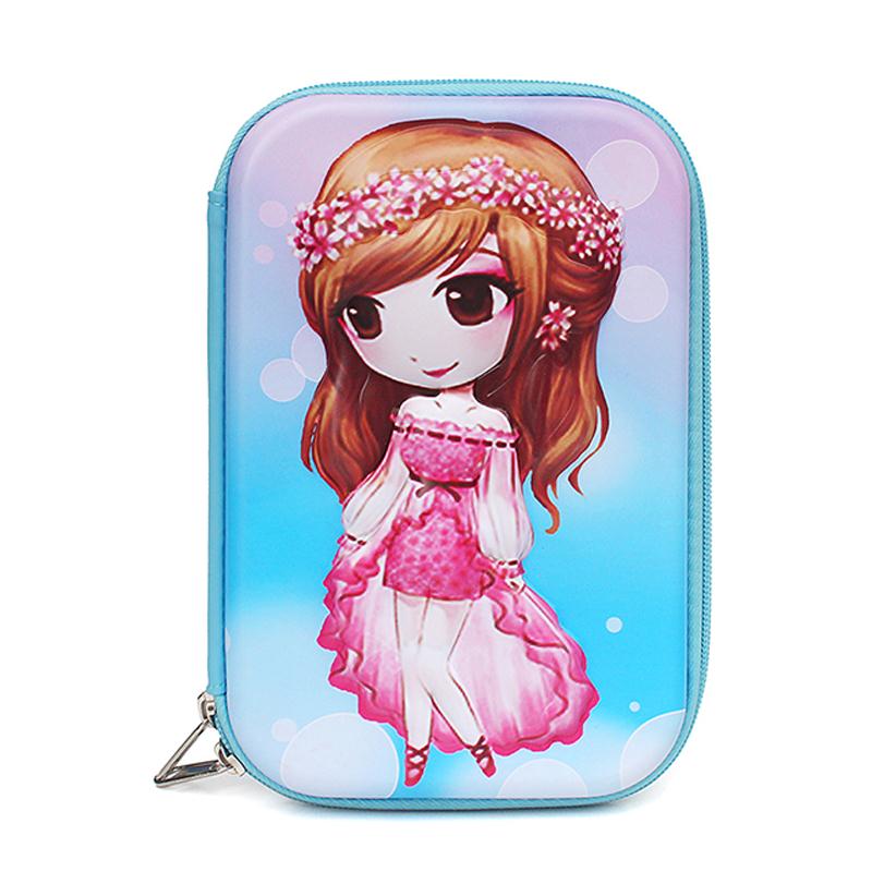 Factory Direct Sales Large Capacity Eva Dream Princess 👸 Pencil Case Children's Pencil Case Primary School Students Pencil Case Multi-Functional Creative Stationery Pen Case