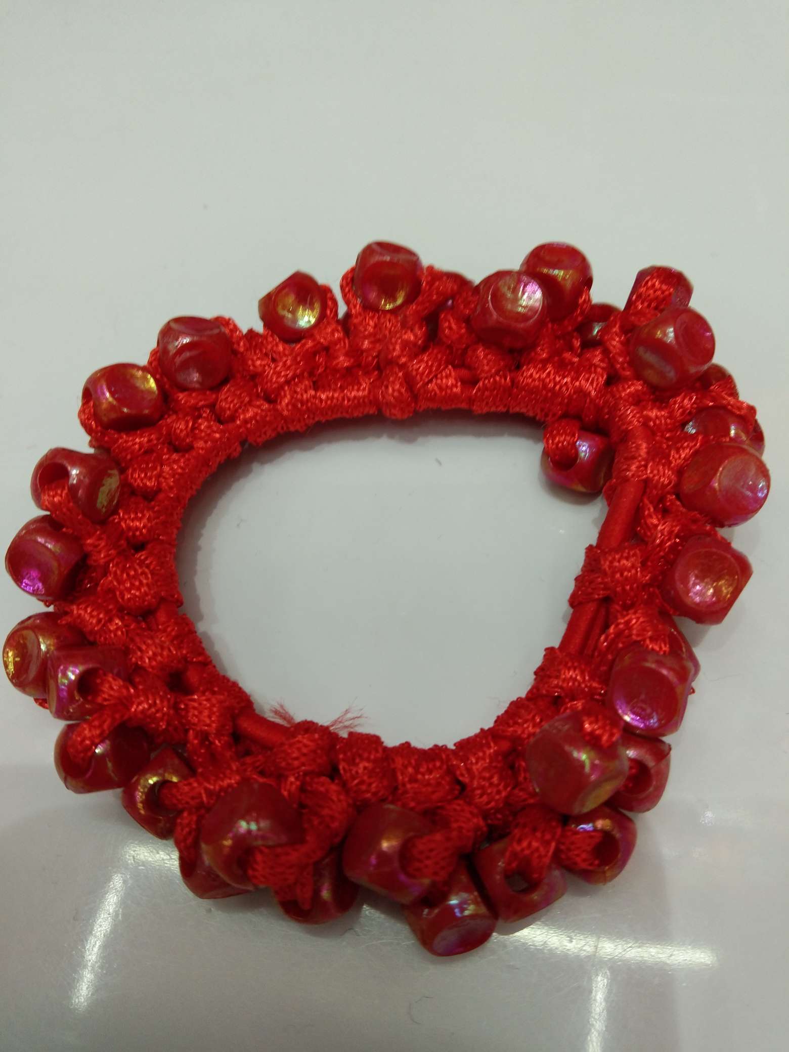 AB small dimple hair ring thumbnail