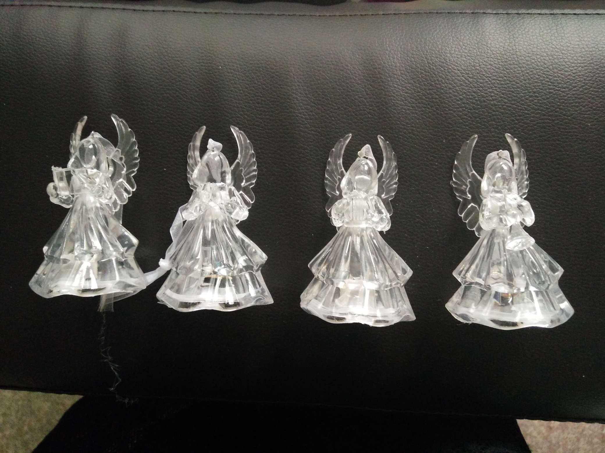 Acrylic transparent seven colored lamp angel thumbnail