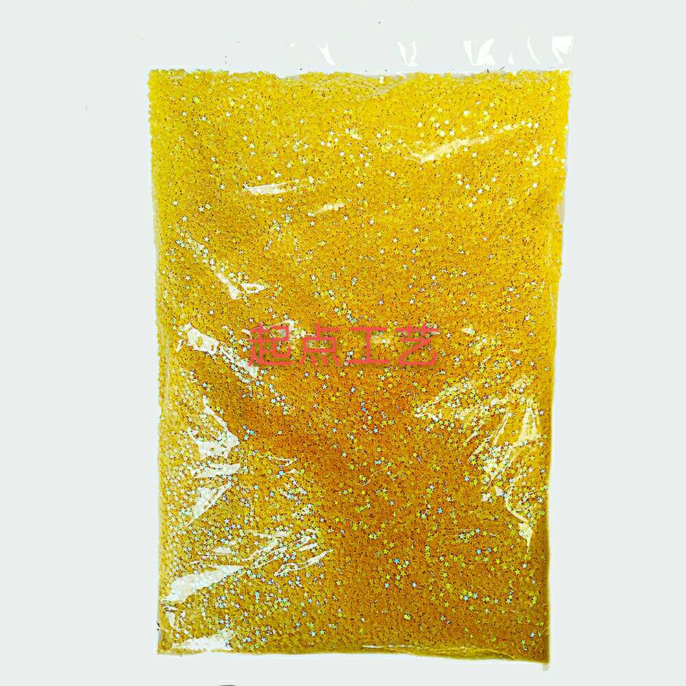 Five-Pointed Star Pvc Glitter, Complete Color Specifications, Can Also Be Customized Specification drawing