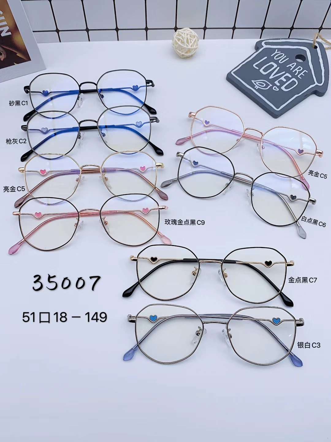 型号：35007，小红书潮流个性❤️眼镜框己出货[勾引][勾引][勾引]图