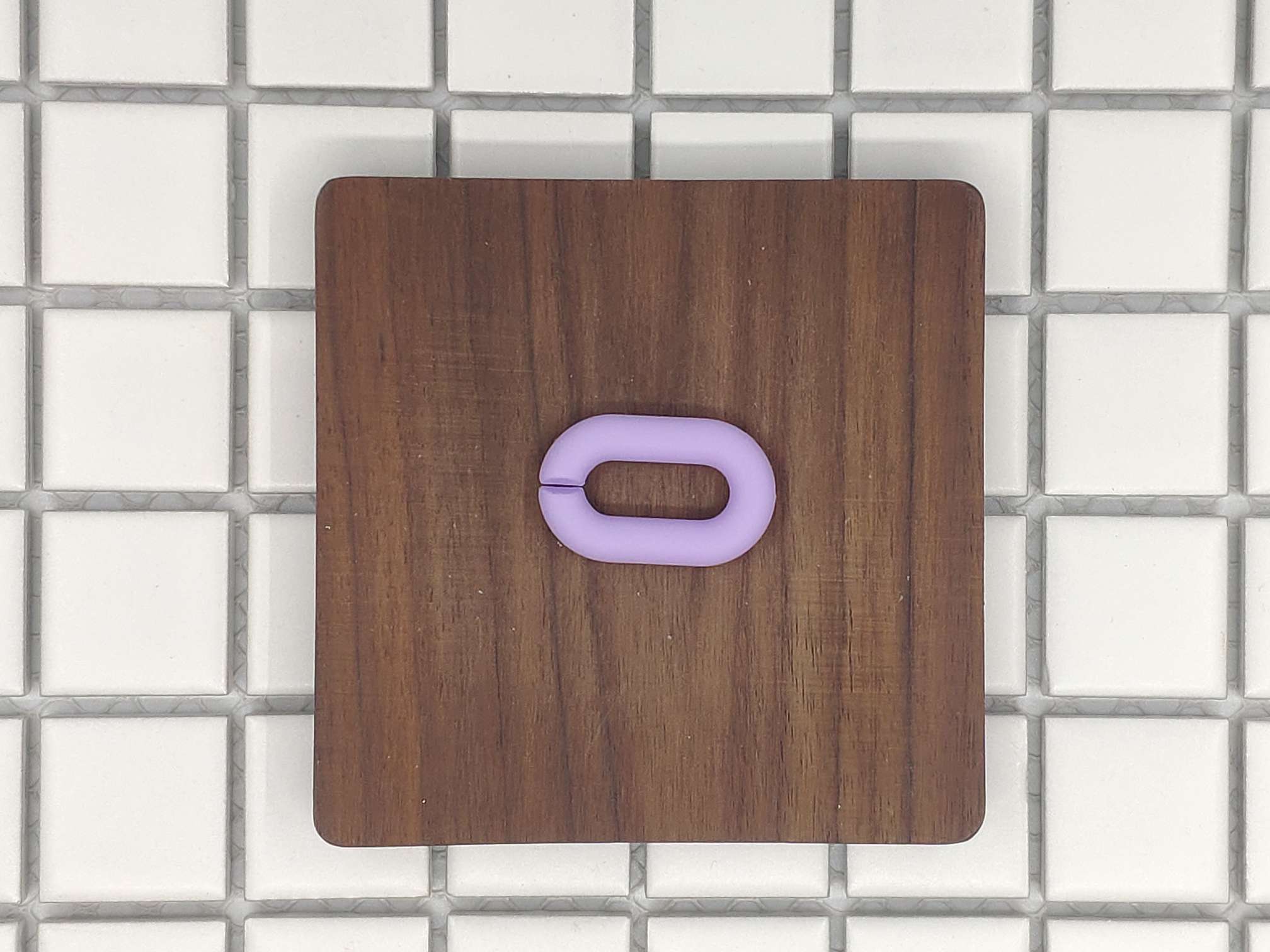 2213# chain clasp hand paint in light purple Macaron thumbnail