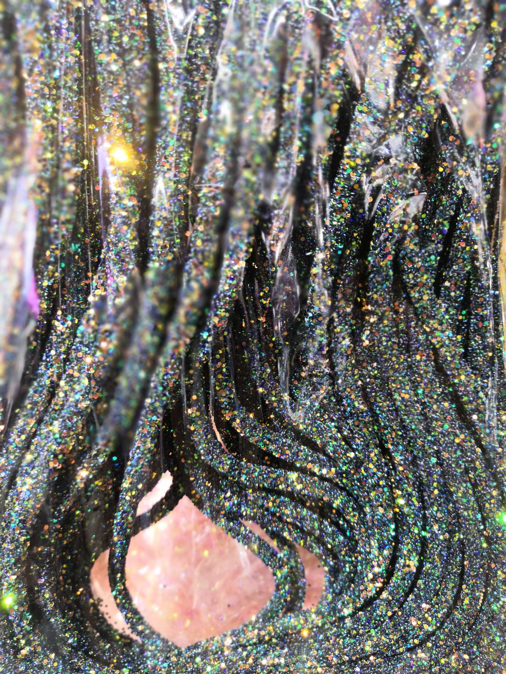 PVC sequin tube ink gold thumbnail