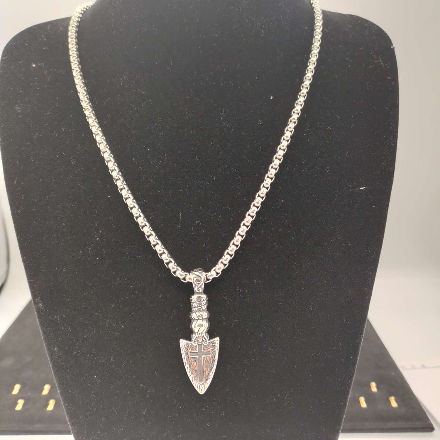 4.0 Square Pearl With Stainless Steel Pendant 4.0 Square Pearl With Stainless Steel Pendant 4.0 Square Pearl With Stainless Steel Pendant